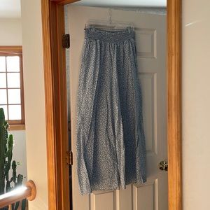 NWT XL blue linen wide leg pant from AEO.